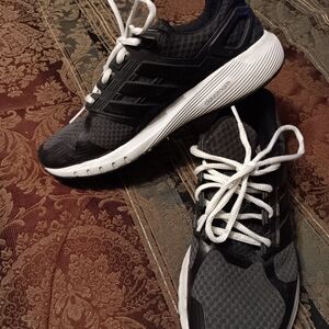 2017 Adidas Duramo 8 Running Shoes (BA8086) Preowned Women's Size 8.5 Black/Gray